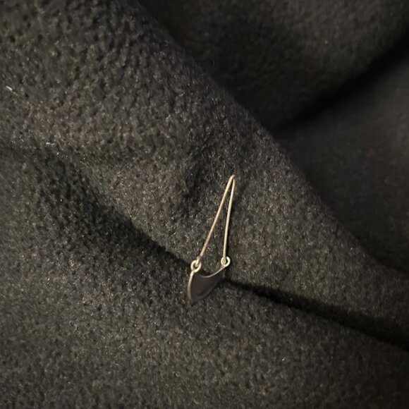 Sundance Silver Half Moon Drop Earrings - Picture 4 of 6